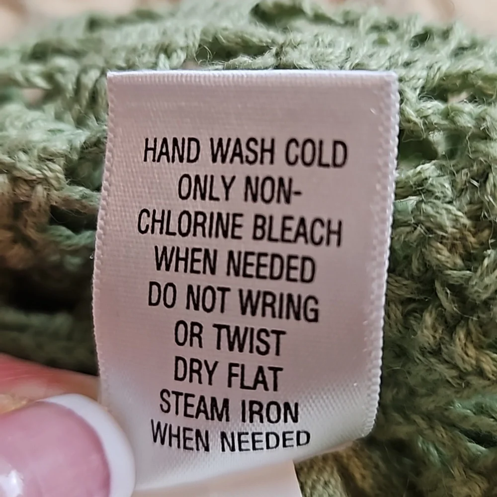 Vintage Croft & Barrow Crocheted Knit Tank Top - Picture 5 of 9